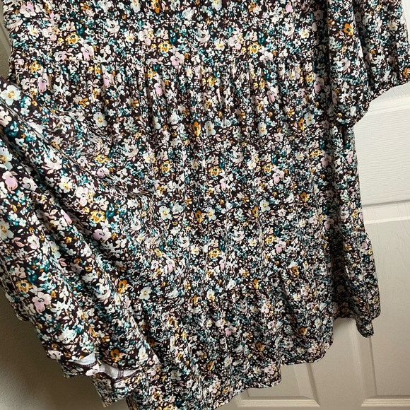 Torrid Mini Studio Knit Surplice Tiered Dress Multi Plus Size 2 2X - Picture 8 of 10